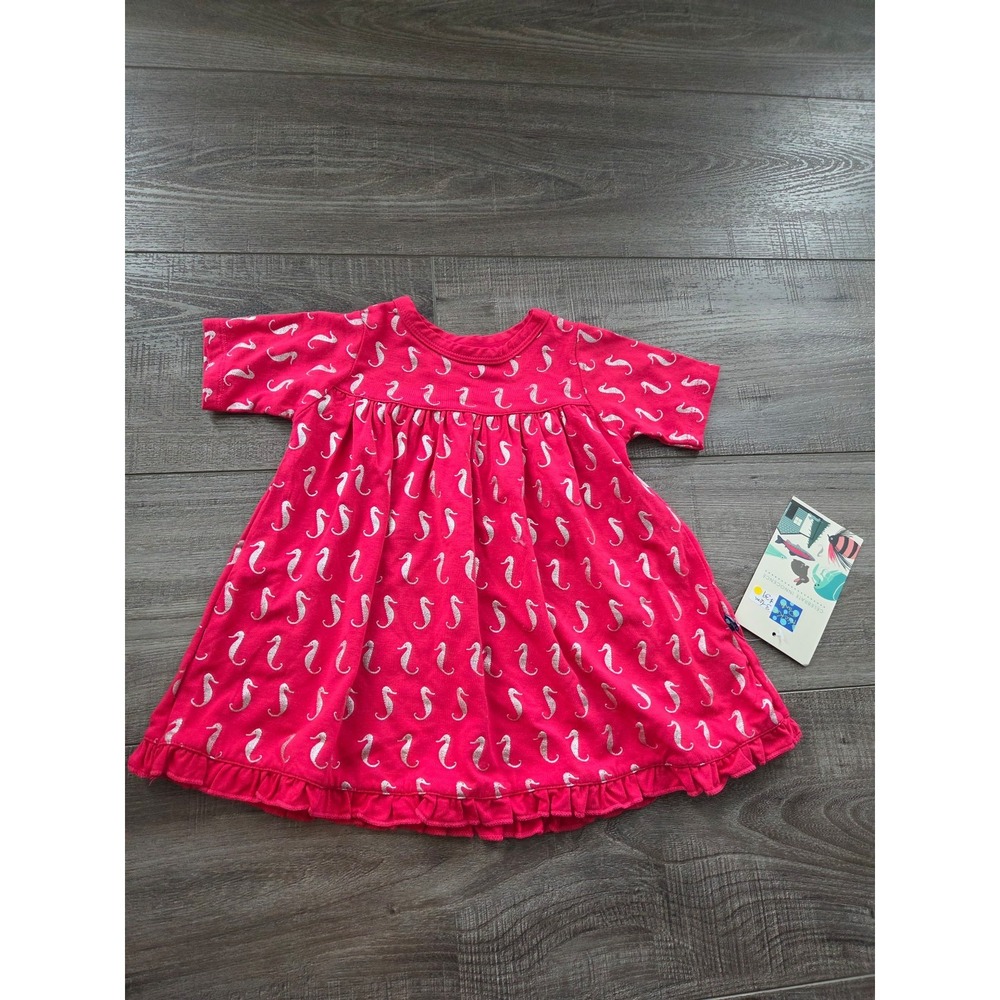 Kickee pants baby girl dress‎ size 3-6 mos